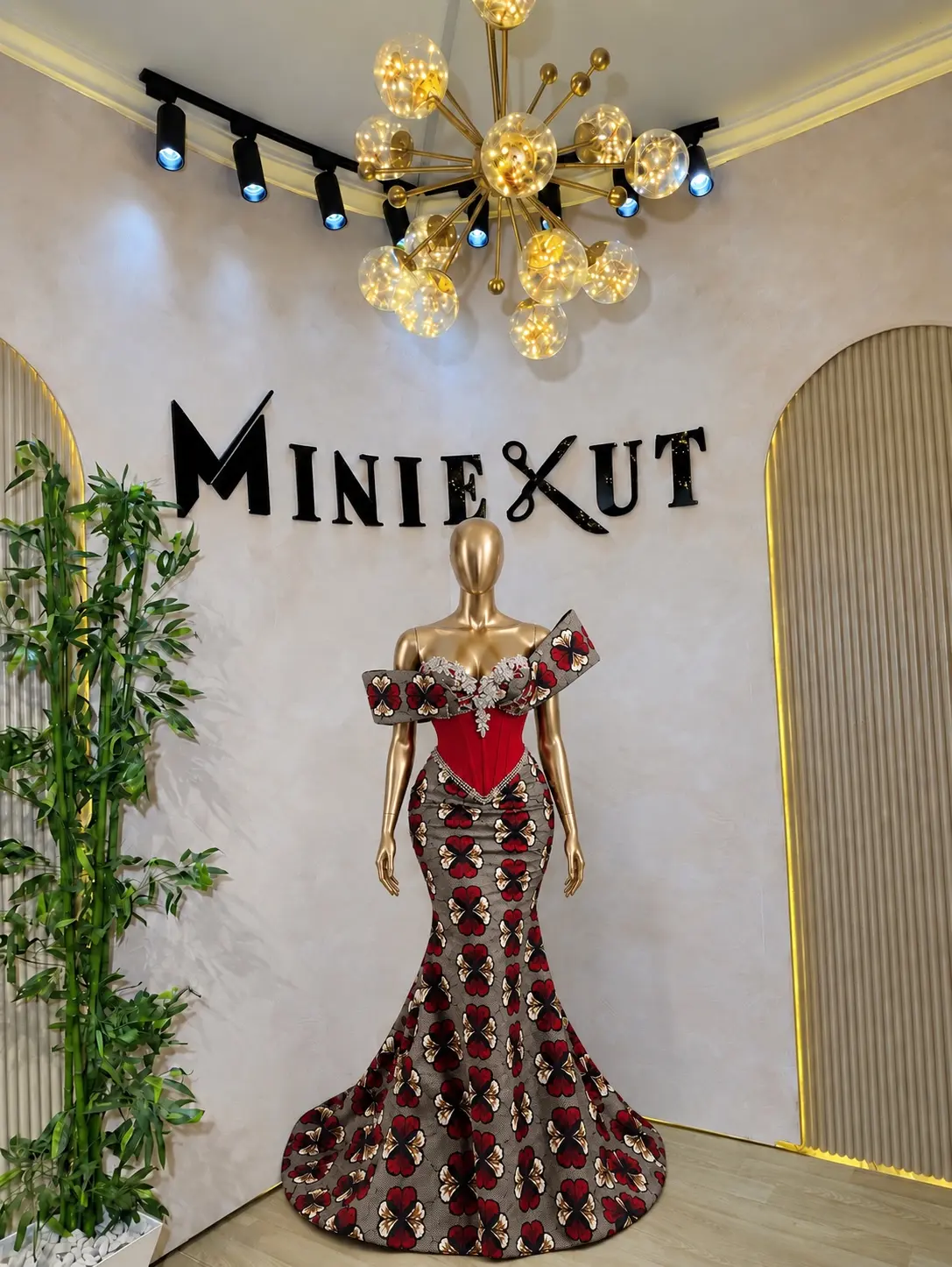 Ankara corset dress