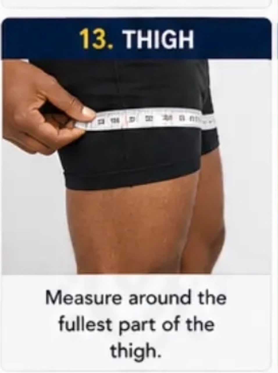 Measurement 13 - Trouser Waist (Natural Waist)